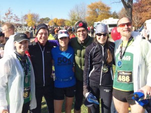 Some of my Victors teammates, at the Hamilton Marathon